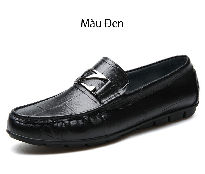 Giày lười nam da thật đẳng cấp thời trang mẫu cực đẹp - 11658 - 40 - Màu Nâu