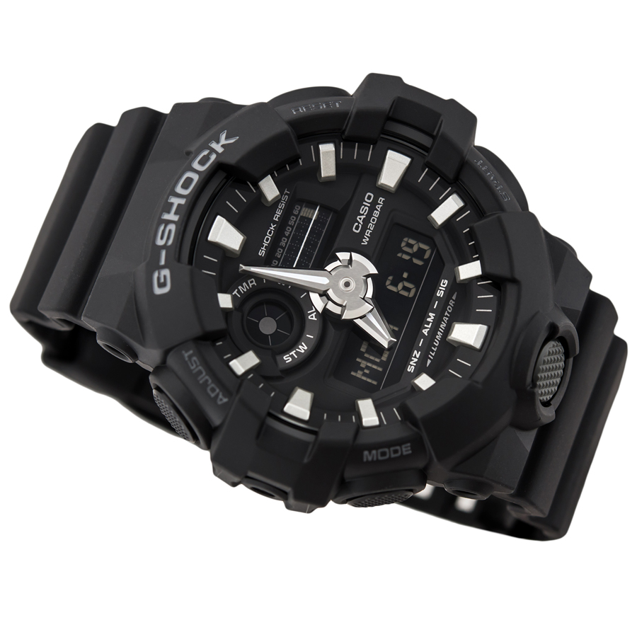 Đồng hồ nam dây nhựa Casio G-Shock chính hãng GA-700-1BDR (53mm)