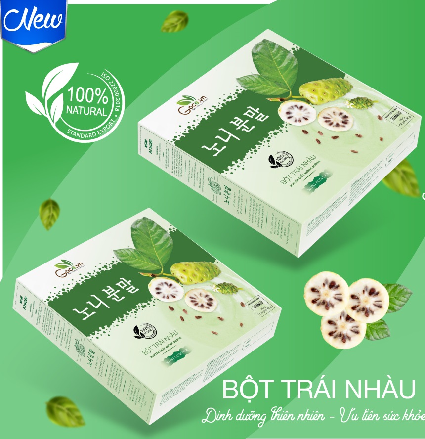 Bột trái nhàu nguyên chất Goce - 180g (18 gói x 10g)