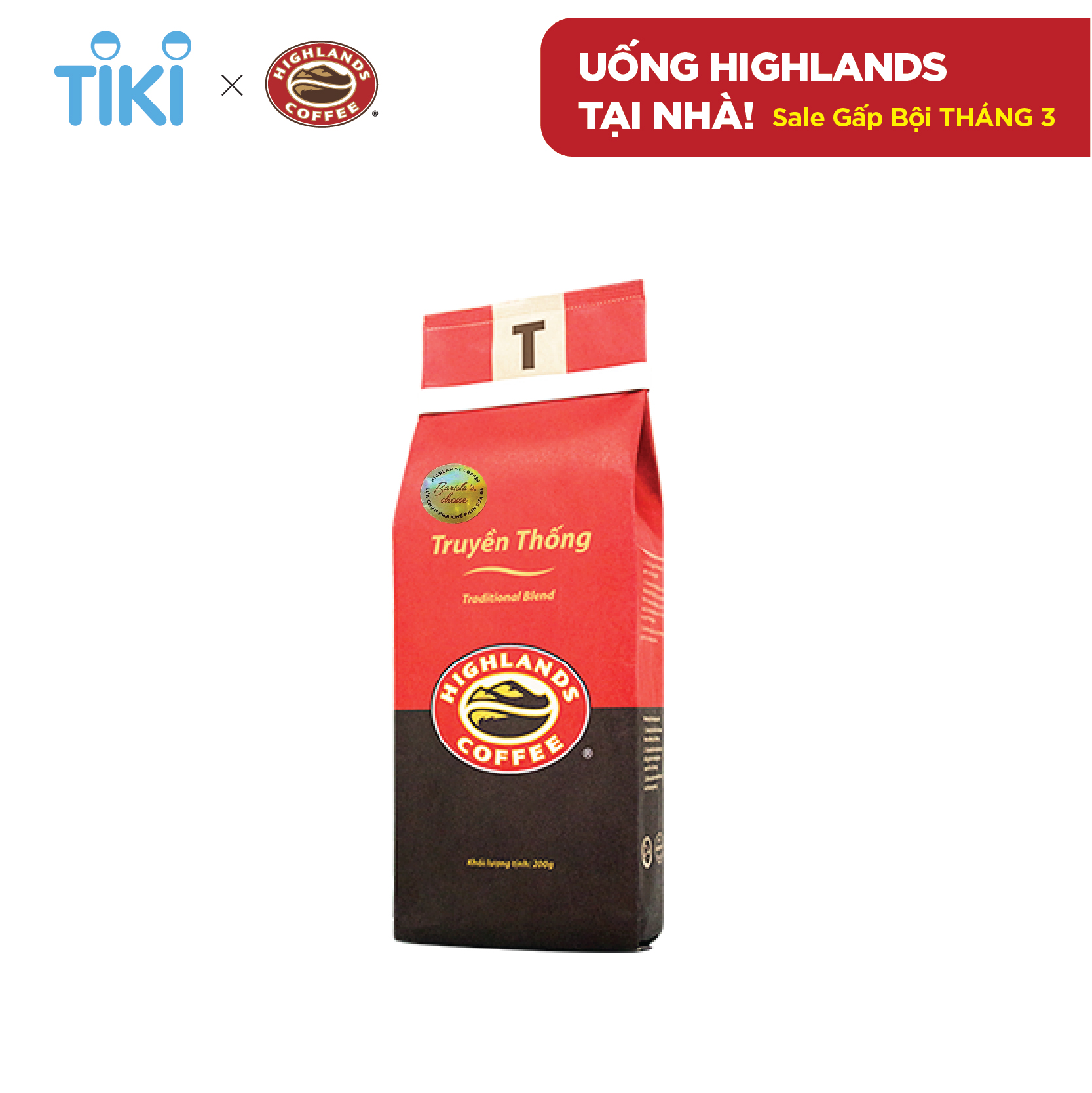 Cà Phê Rang Xay Truyền Thống Highlands Coffee (200g)