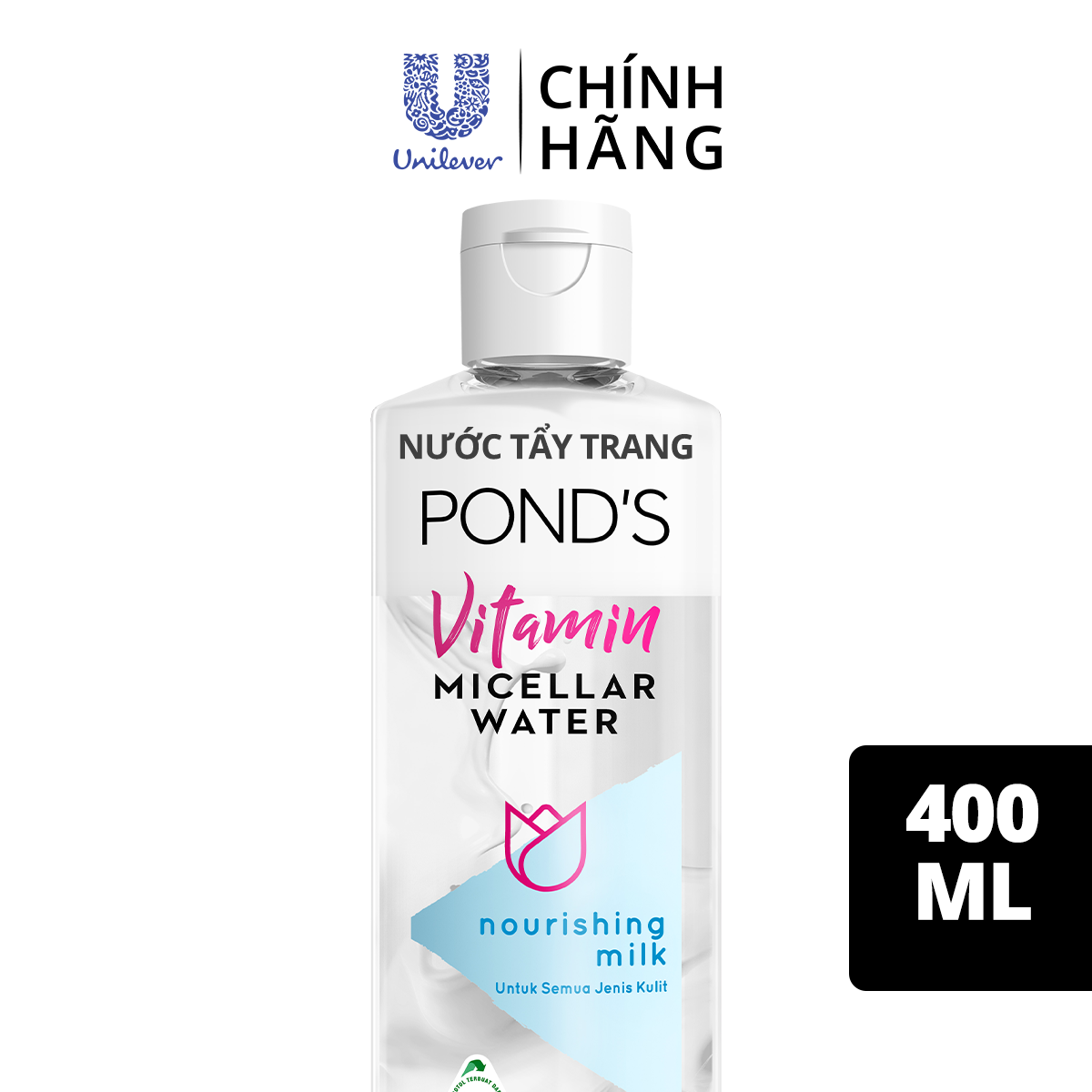 Nước Tẩy Trang Bi-Phase Vitamin Và Tinh Chất Sữa  Pond's Micellar Water