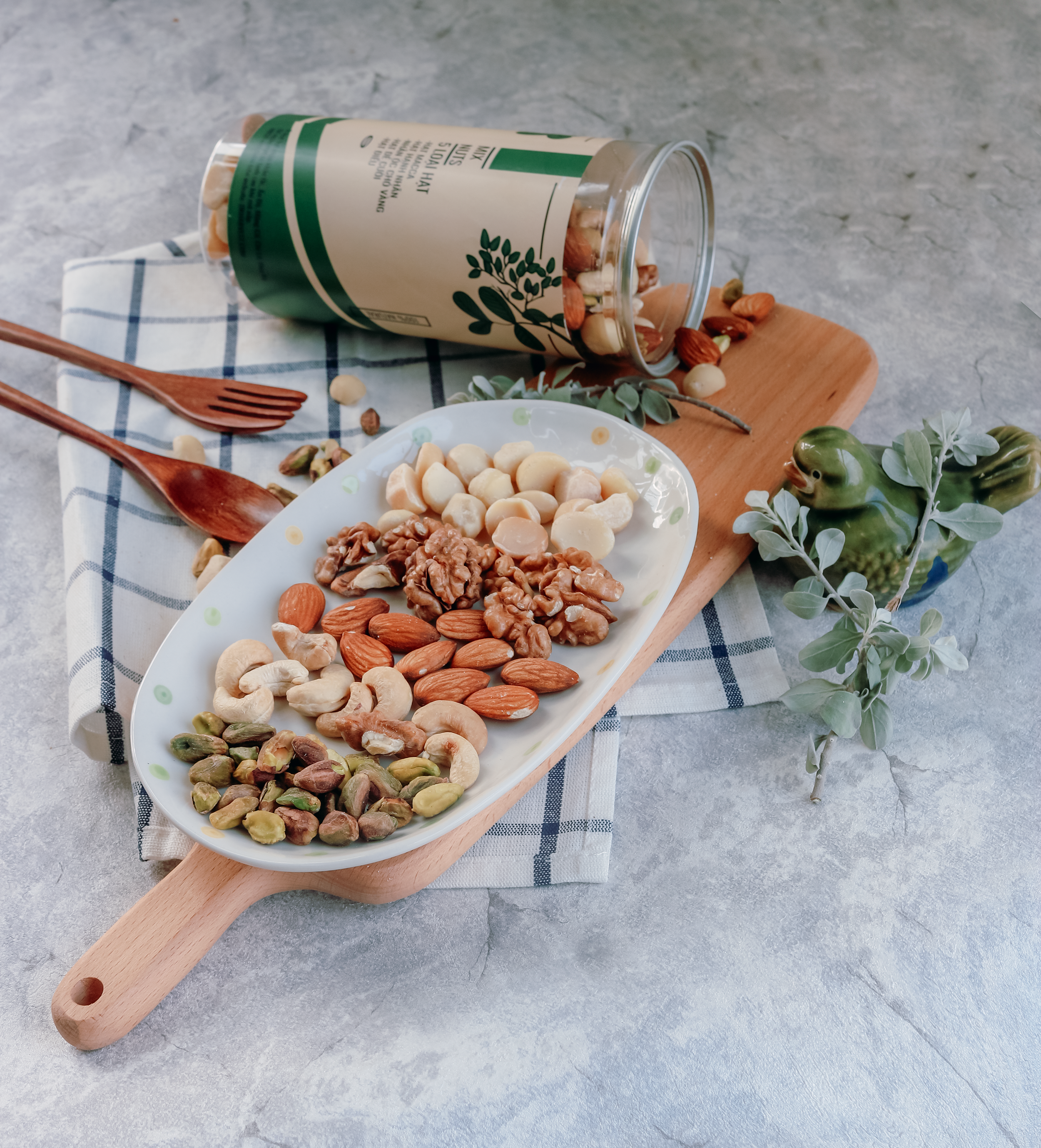Hạt Mix Nuts 5 Loại hạt nhập khẩu DK Harvest