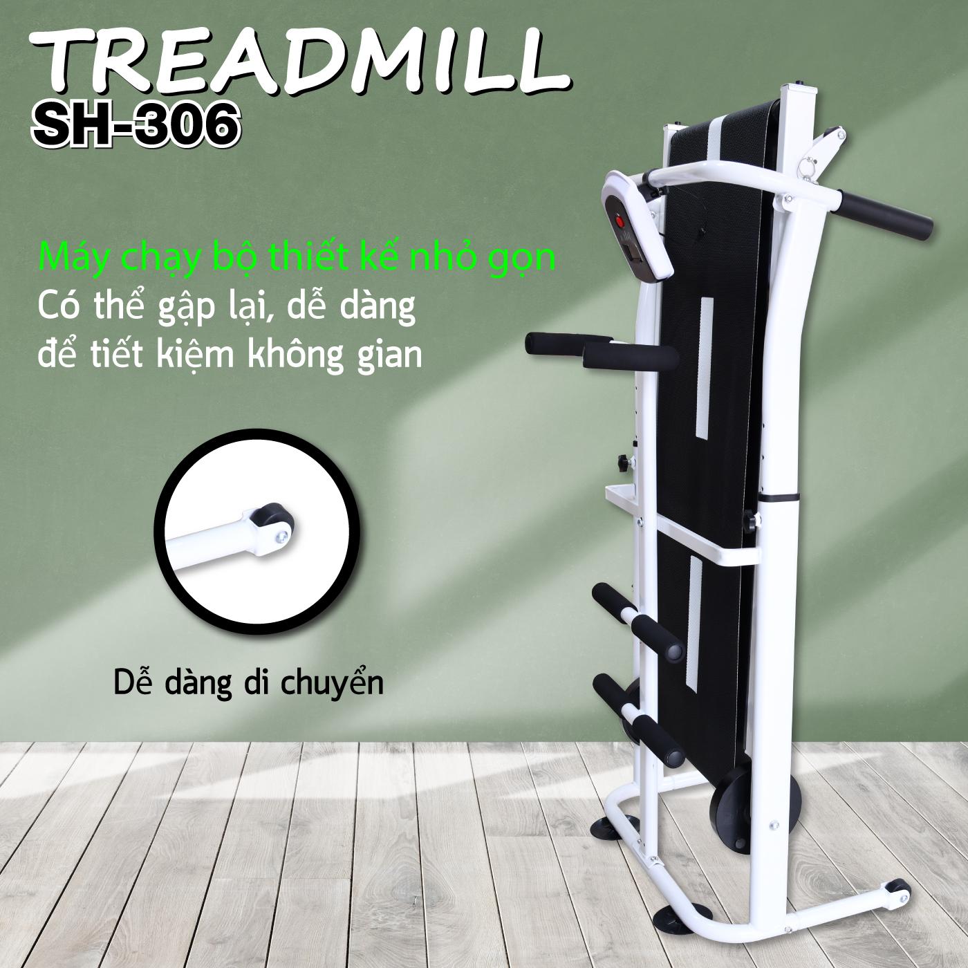 Máy chạy bộ cơ đa năng BG mẫu mới Treadmill SH306 5 in 1 thích hợp cho mọi lứa tuổi luyện tập (hàng nhập khẩu)