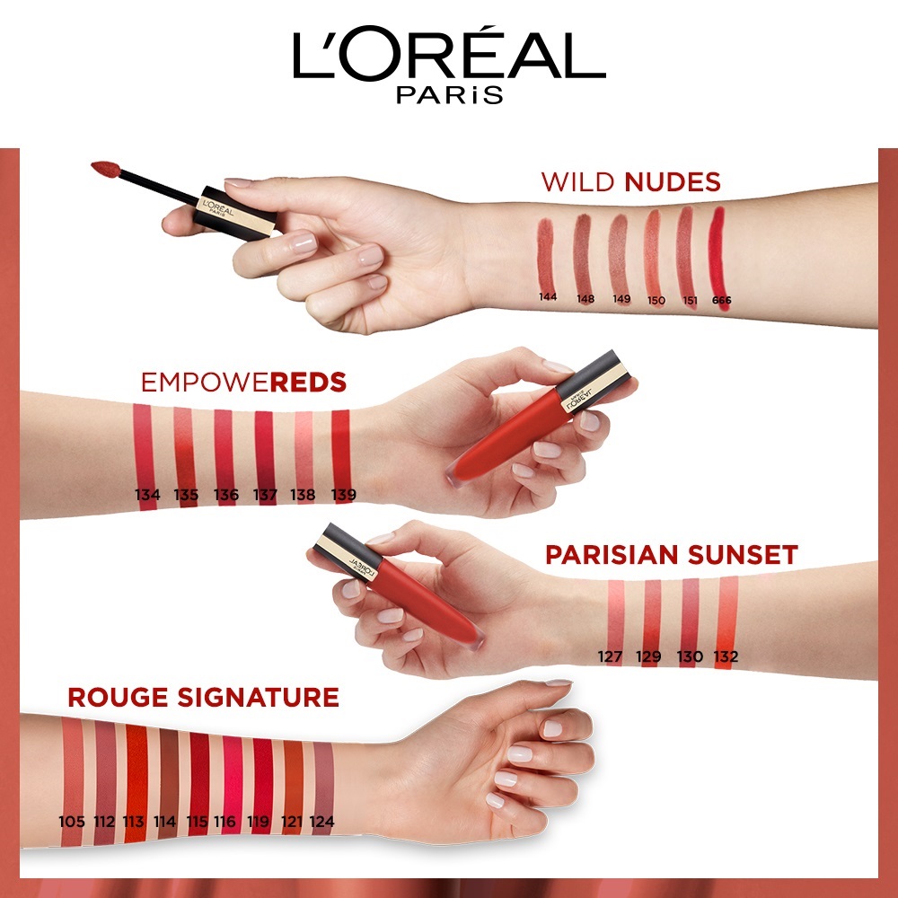 Son kem lì nhẹ môi cao cấp Rouge Signature L'Oreal Paris 7ml