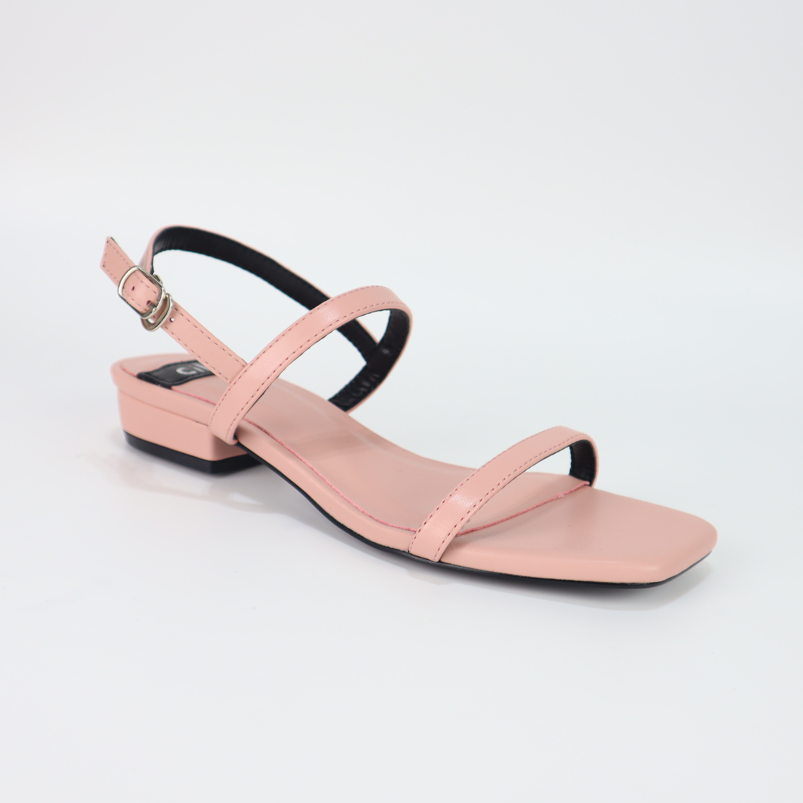 Giày sandal nữ quai ngang Cillie cao 2cm 1002