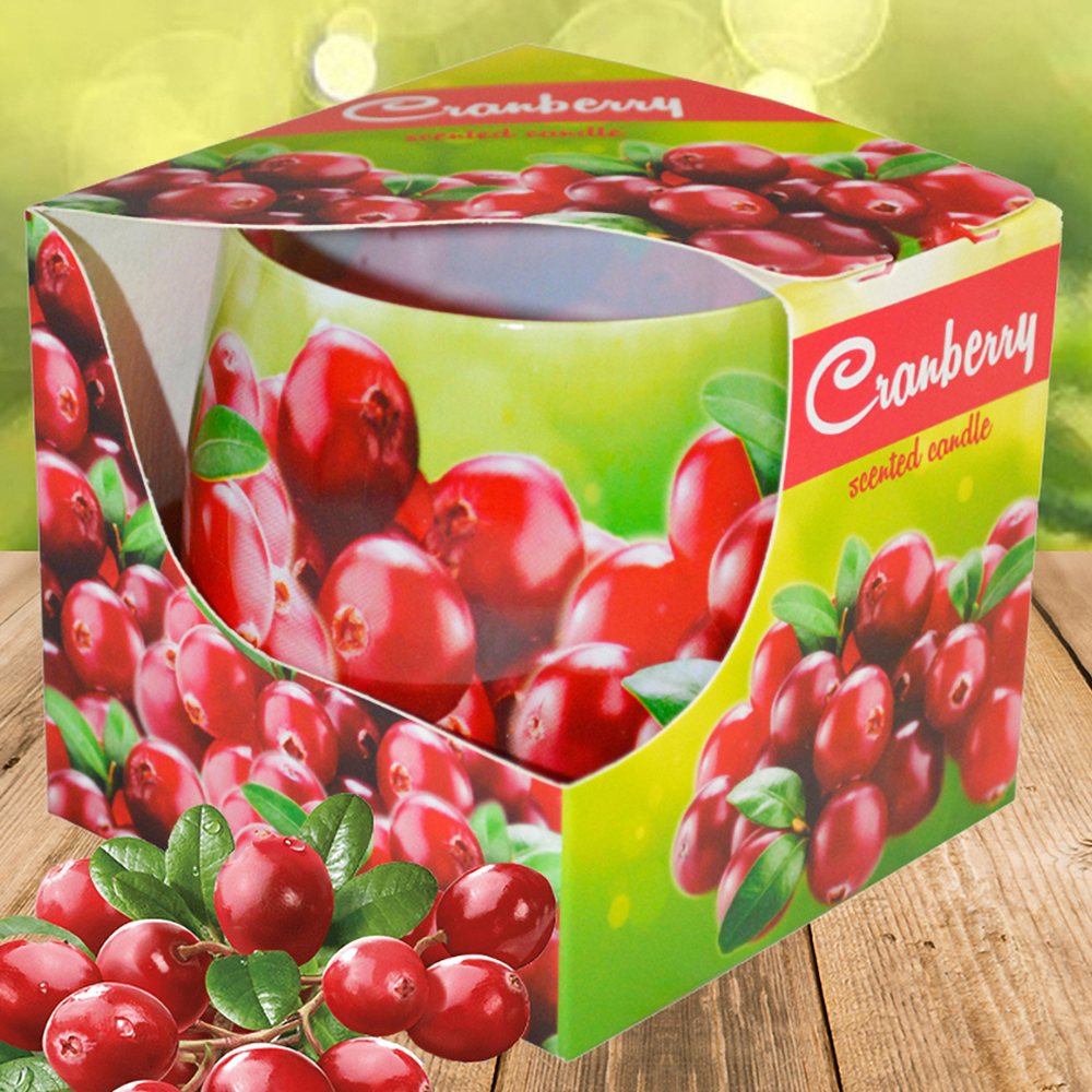 Ly nến thơm tinh dầu Admit Cranberry 100g QT04535 - nam việt quất