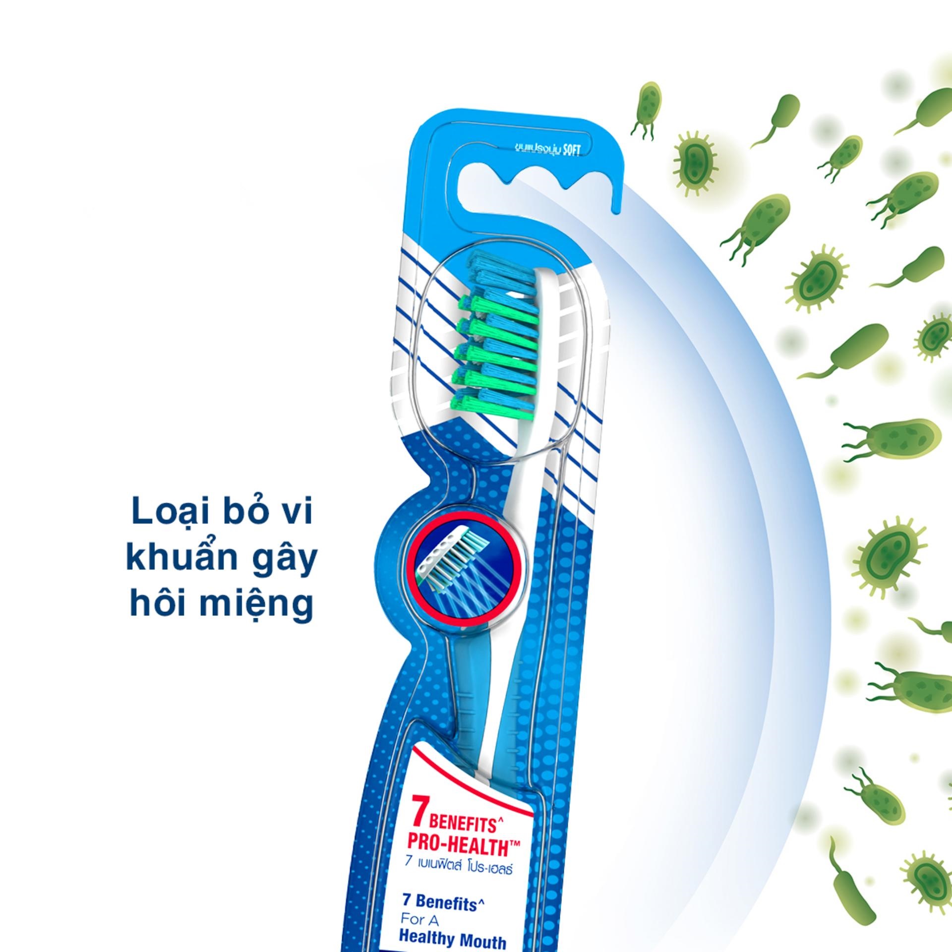 Combo Chăm Sóc Răng Miệng Toàn Diện (Vỉ 3 Bàn Chải Đánh Răng ORAL-B 7 Tác Động (Mua 2 Tặng 1) + Chỉ Nha Khoa ORAL-B Essential Mint (Hộp 50m)