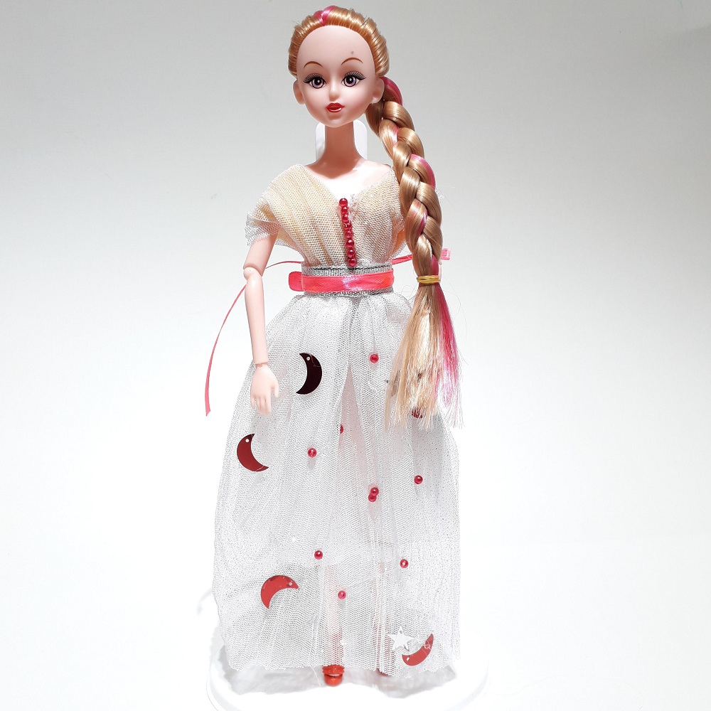 Hộp búp bê barbie kèm 1 áo đầm, giày, phụ kiện búp bê cho bé (giao mẫu ngẫu nhiên)