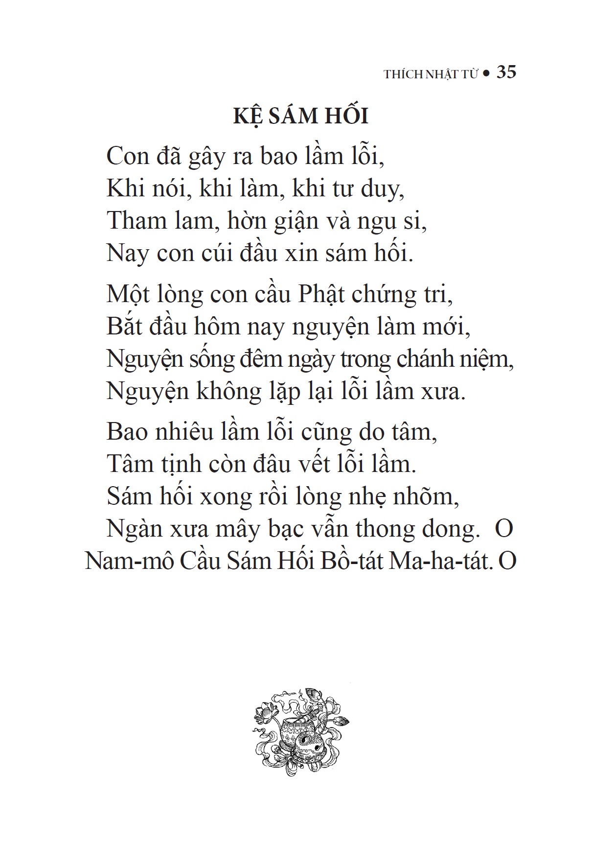 Nghi thức Sám Hối Sáu Căn và Hồng Danh (Tái bản)