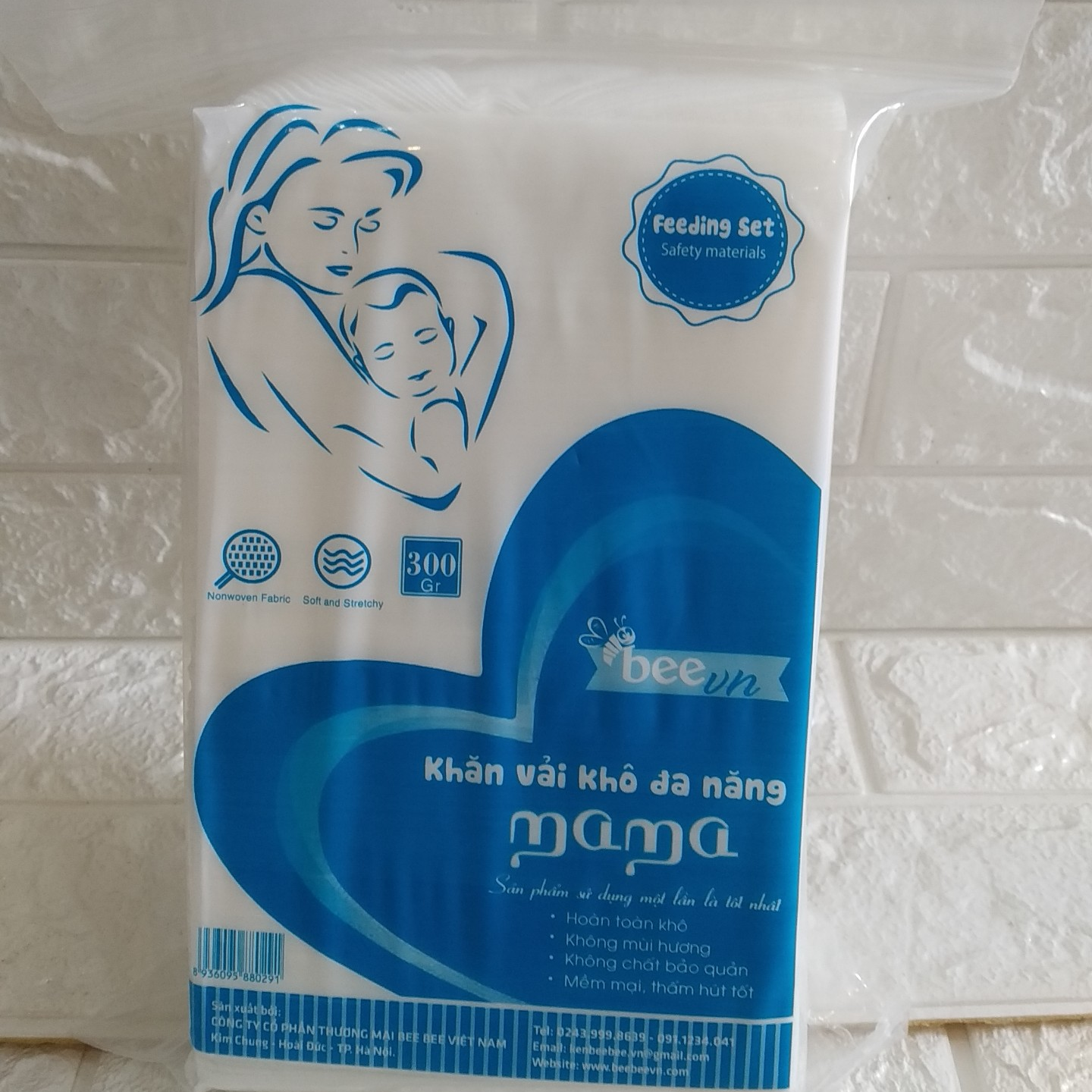 Combo 3 khăn khô đa năng cao cấp Mama 300g ( 300 tờ )