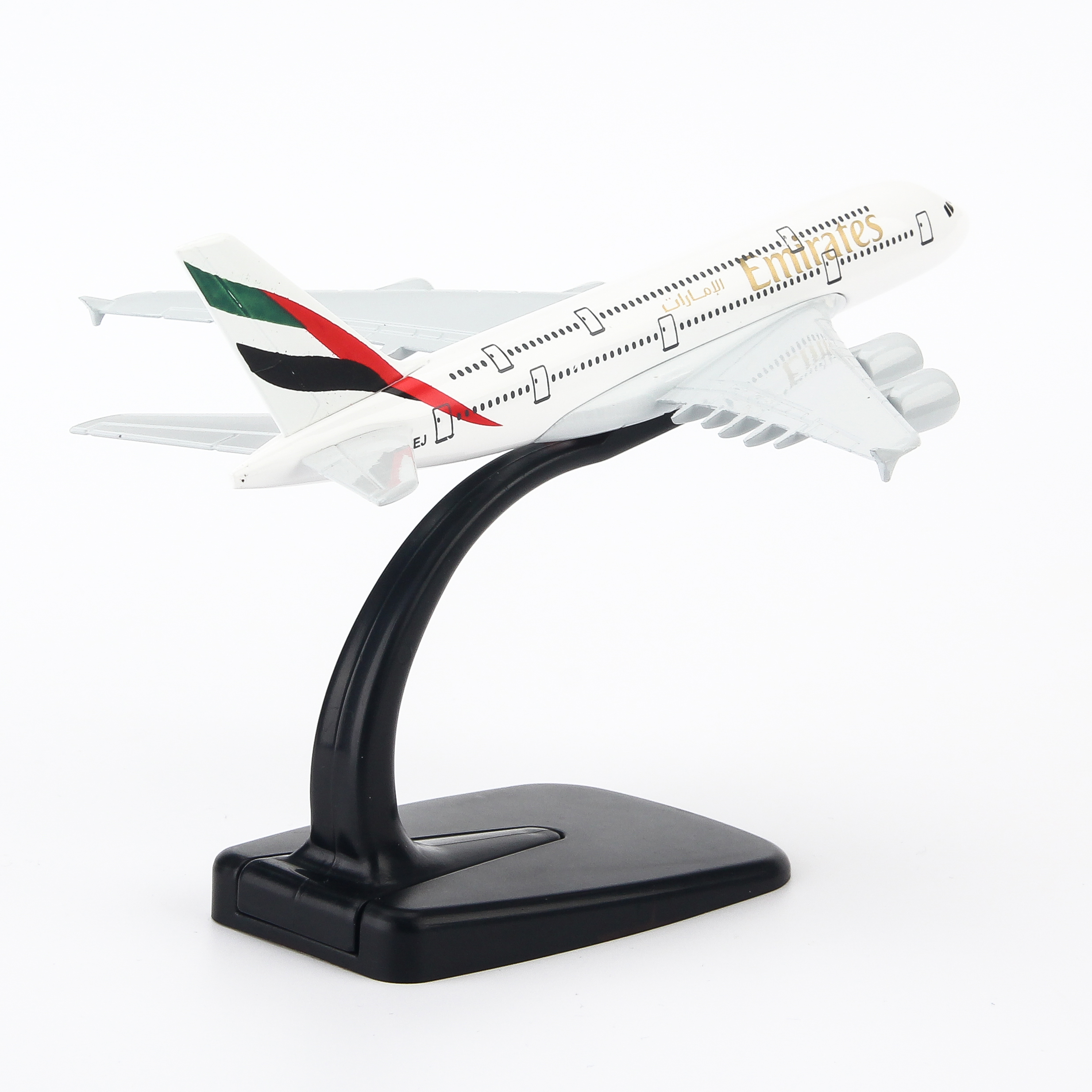 Mô hình máy bay A380 Emirates Airlines (16cm) ( Trắng,Xanh lá,Đen,Đỏ )