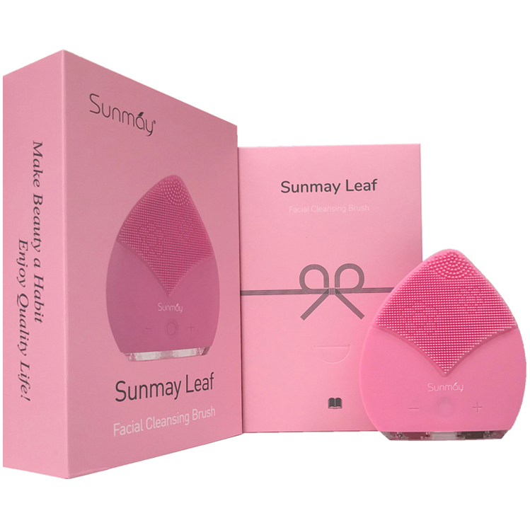 Máy rửa mặt Sunmay Luxury Leaf - Baby Pink