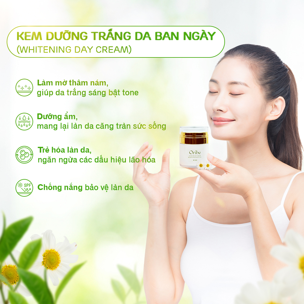 Kem Dưỡng Trắng Da Chống Nắng Ban Ngày Oribe Chống Lão Hóa Mờ Thâm Nám Dưỡng Ẩm 30g