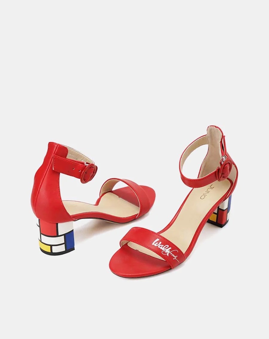 Juno - Giày sandal hoạ tiết Mondrian SD05039