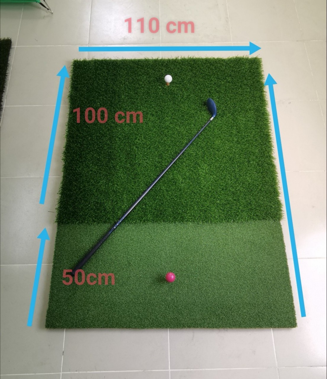 Thảm tập golf di động 150x110 cm (2 màu - golf1/3)