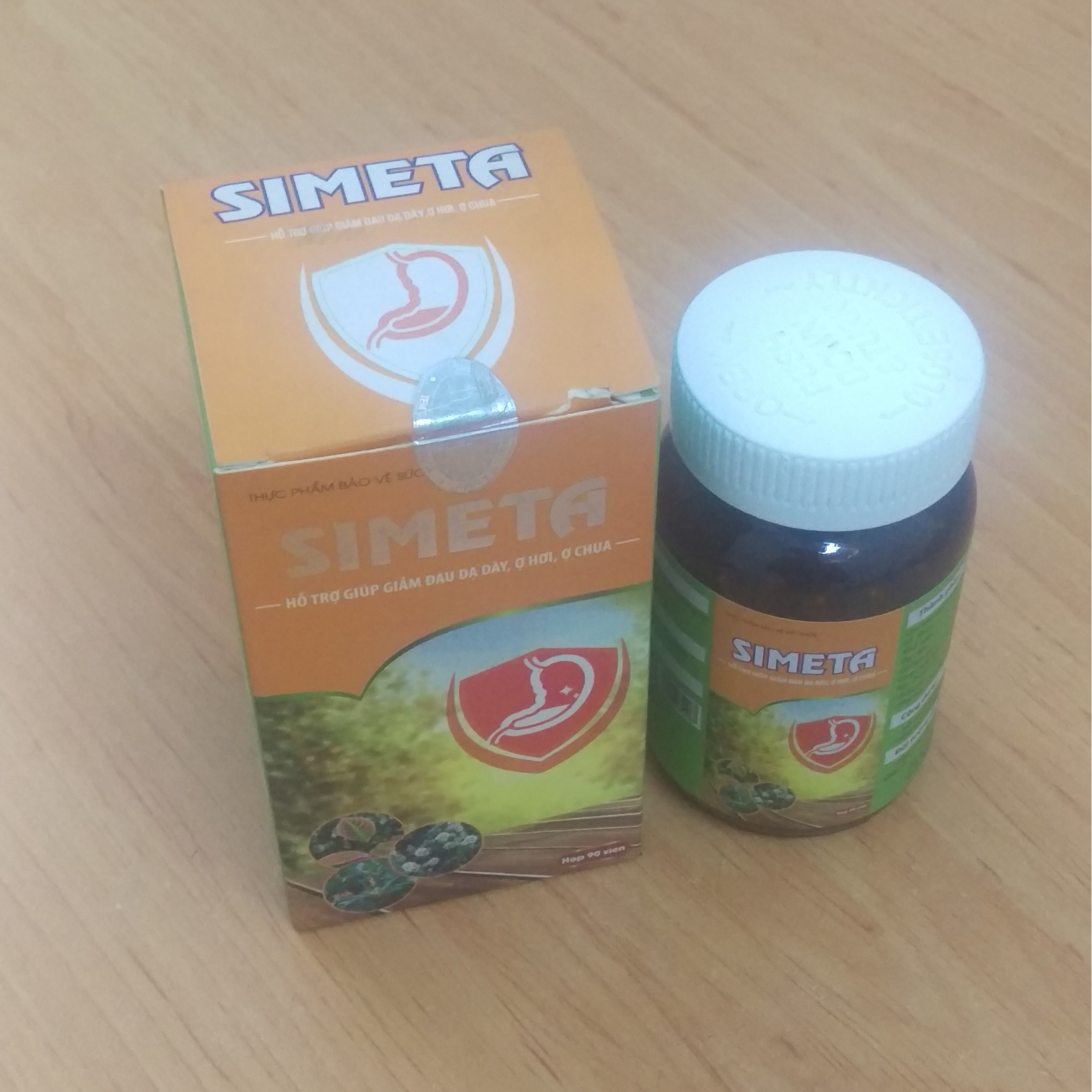Viên Uống Hỗ Trợ Dạ Dày Simeta Giúp Giảm Đau, Hết Trào Ngược, Ợ Chua, Bảo Vệ Niêm Mạc Dạ Dày, Tá Tràng An Toàn Hiệu Quả Hộp 90 Viên