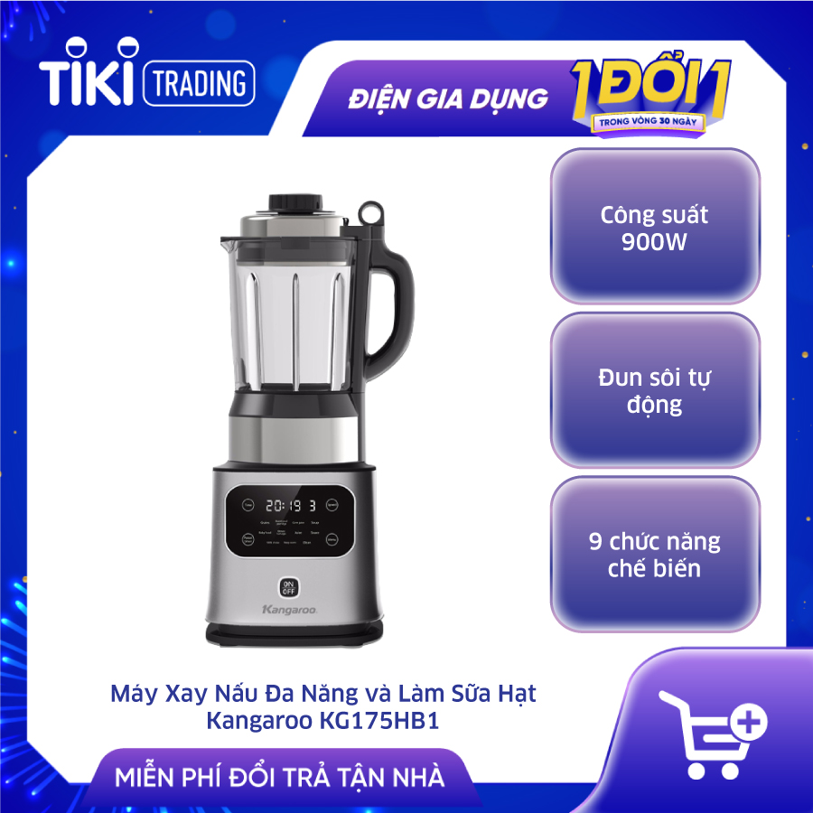 Máy Xay Nấu Đa Năng Kangaroo KG175HB1 - Hàng Chính Hãng