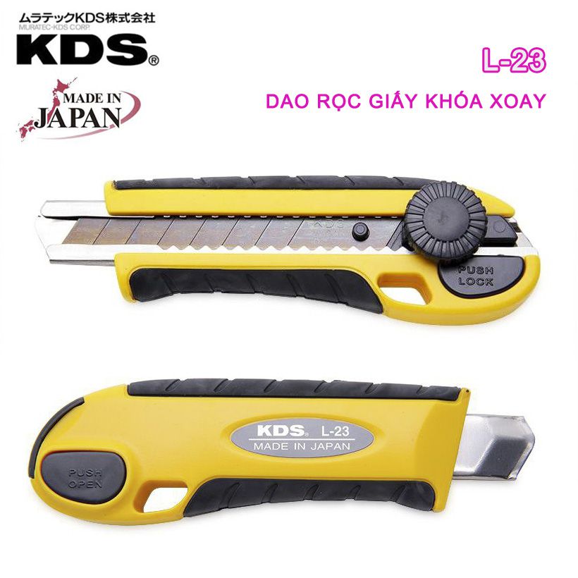 DAO RỌC GIẤY KHÓA XOAY KDS L-23