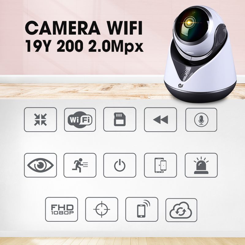 Camera Ip Quan Sát CareCam 19Y-200 Xoay Theo Chuyên Động (2.0Mpx) Kèm Thẻ Nhớ 32GB Chính Hãng