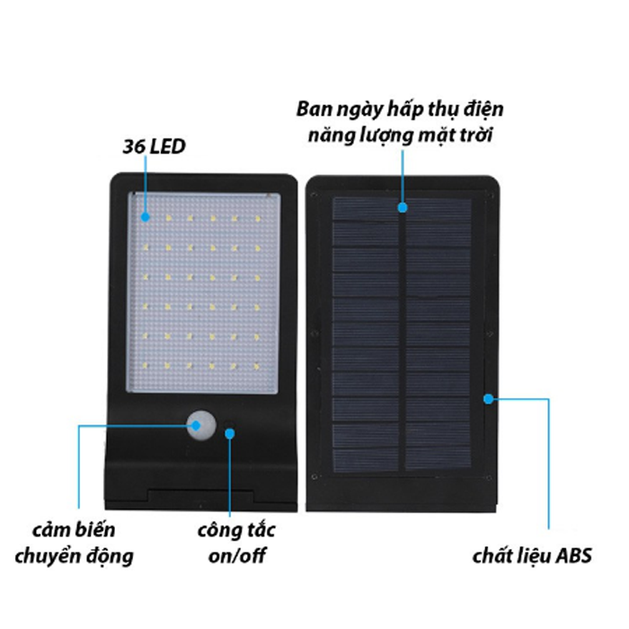 Đèn LED Cảm Biến Ánh Sáng Năng Lượng Mặt Trời