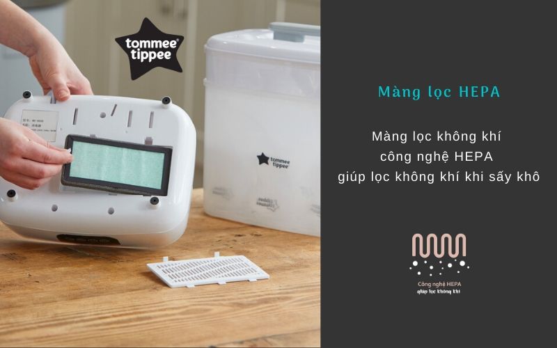 Máy tiệt trùng hơi nước và sấy khô Tommee Tippee Steri-Dry