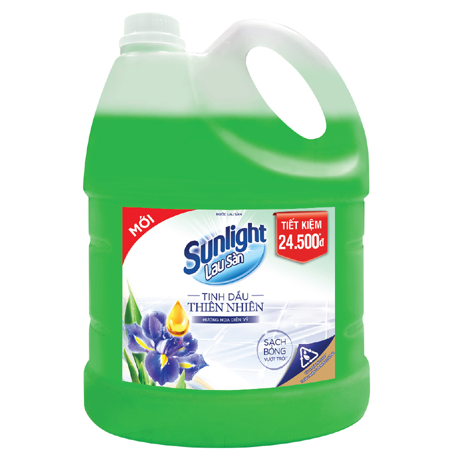 Hình ảnh Nước Lau Sàn Sunlight Tinh Dầu Thiên Nhiên - Hương Hoa Diên Vỹ 3.8kg Hình ảnh Nước Lau Sàn Sunlight Tinh Dầu Thiên Nhiên - Hương Hoa Diên Vỹ 3.8kg