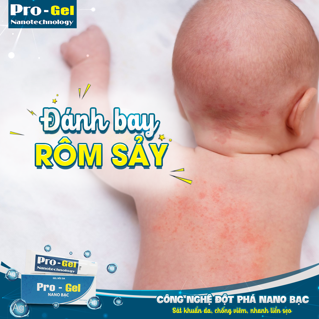 Gel Bôi Bỏng, Hăm Da, Tay Chân Miệng, Mụn Nhọt, Côn Trùng Đốt, Rôm Sảy, Zona, Thủy Đậu Pro - Gel Nano Bạc