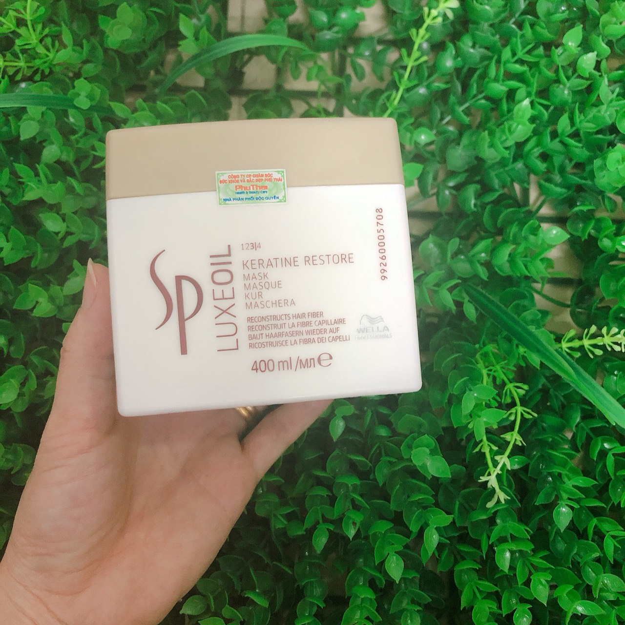 Mặt nạ ủ tóc SP Luxeoil Keratin Restore Mask phục hồi Wella Đức 400ml