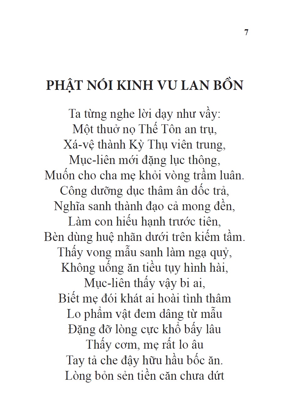 Kinh Vu Lan Báo Hiếu (Tái bản 2018)