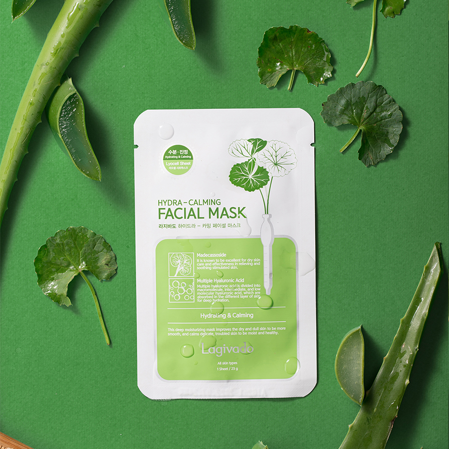 Mặt Nạ Siêu Dưỡng Ẩm LAGIVADO HYDRA CALMING FACIAL MASK làm dịu làn da giúp da căng bóng và mềm mịn