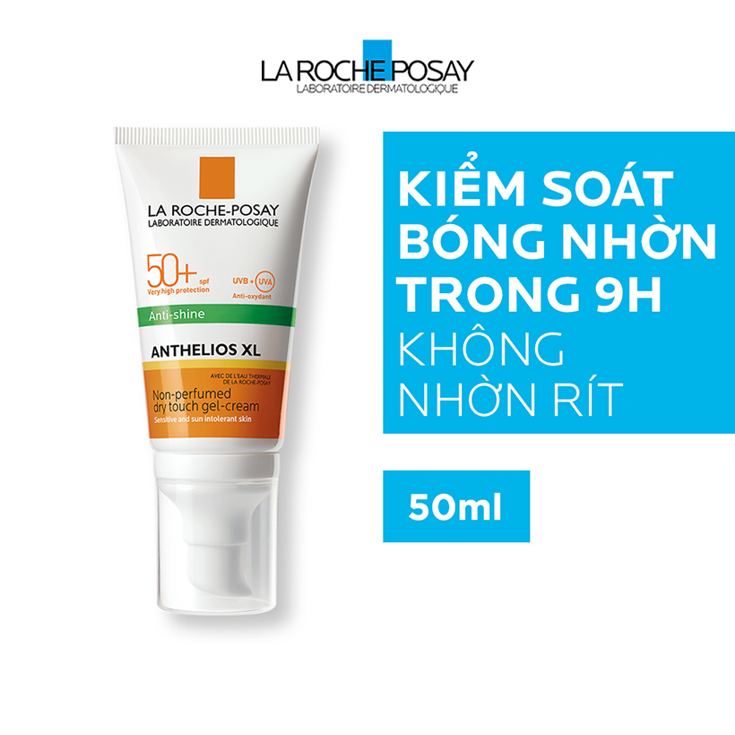 Bộ đôi Kem chống nắng kiểm soát bóng nhờn La Roche-Posay Anthelios Dry Touch 50ml - Tặng Nước khoáng làm dịu da 50ml