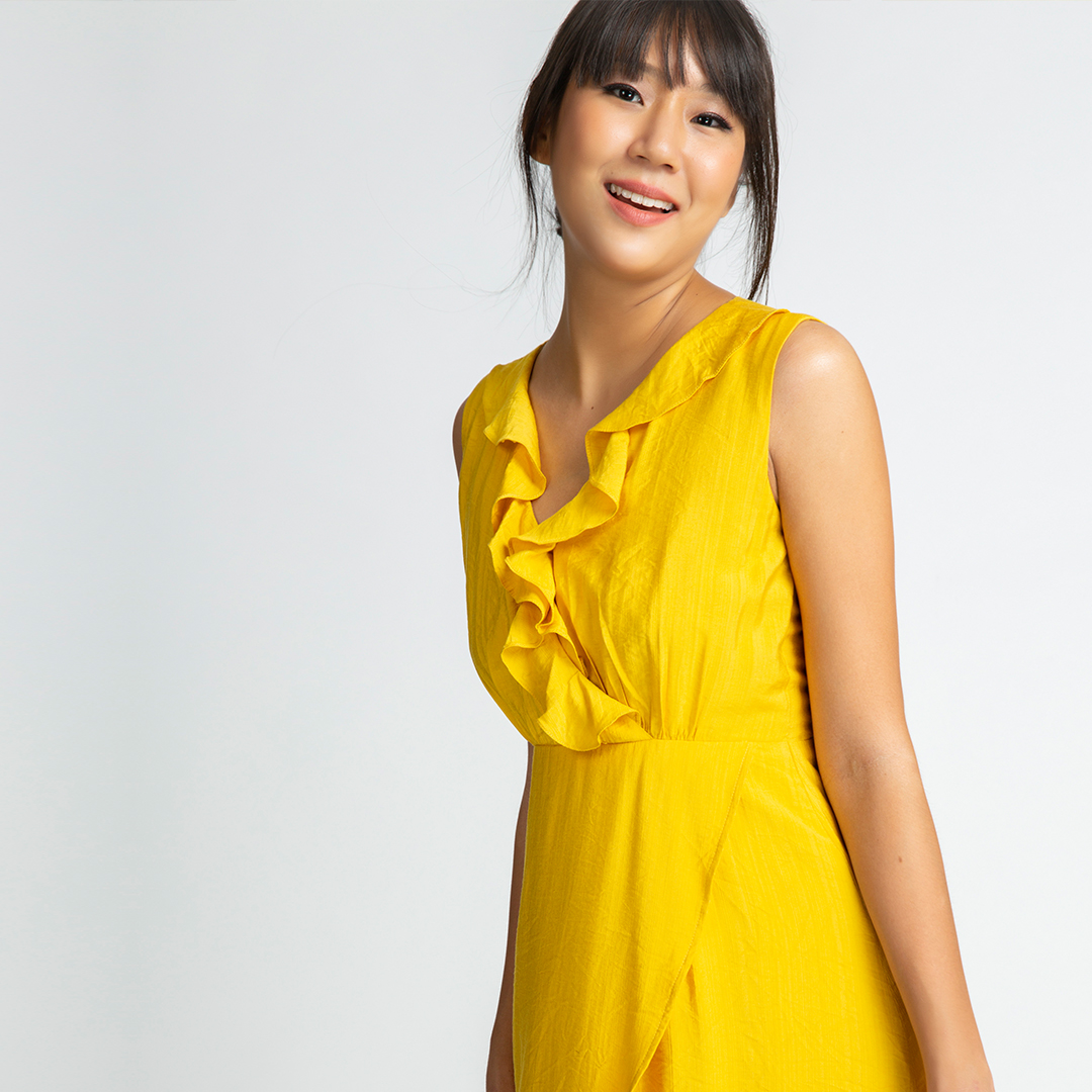 Đầm Maxi Hity DRE090 (Vàng Mù Tạt Mustard)