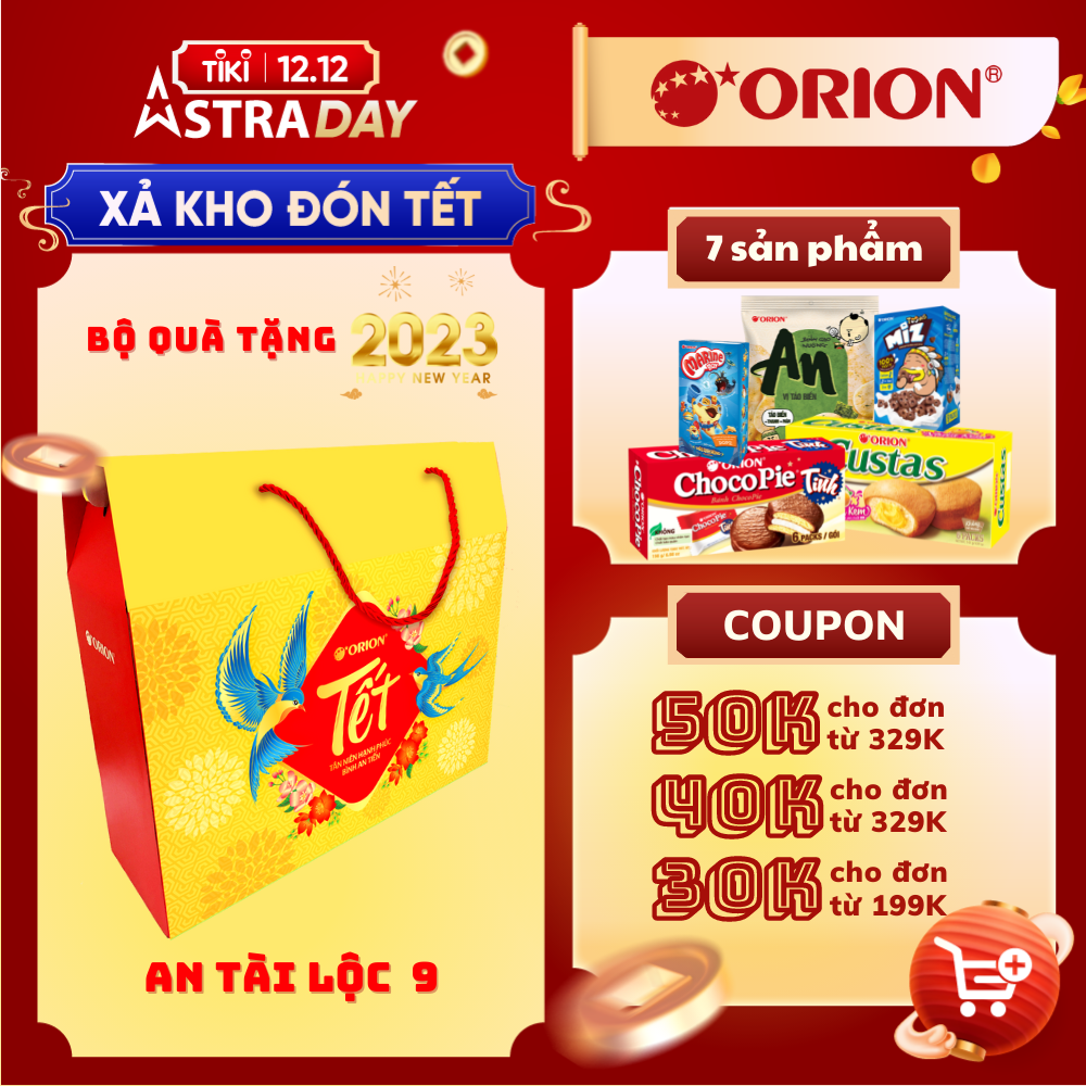 COMBO BÁNH KẸO ORION AN TÀI LỘC YÊU THƯƠNG 625.3G - AN TÀI LỘC IX