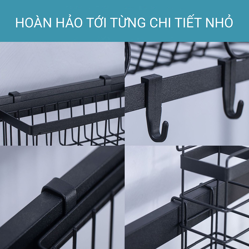 KỆ BÁT ĐA NĂNG BỒN RỬA [85cm 1 tầng] Kệ chén đĩa Có 5 PHỤ KIỆN