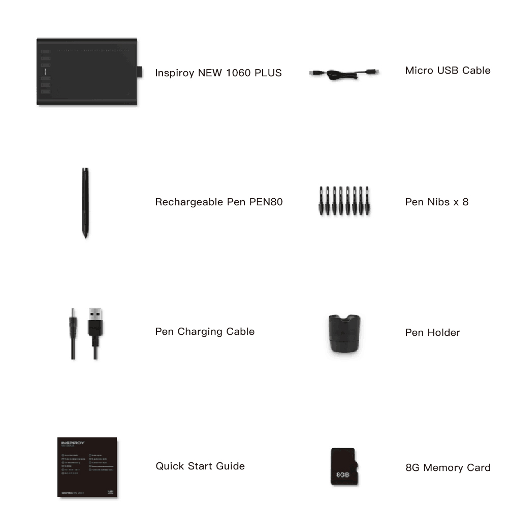 Bảng Vẽ Đồ Họa Cầm Tay Huion 1060Plus