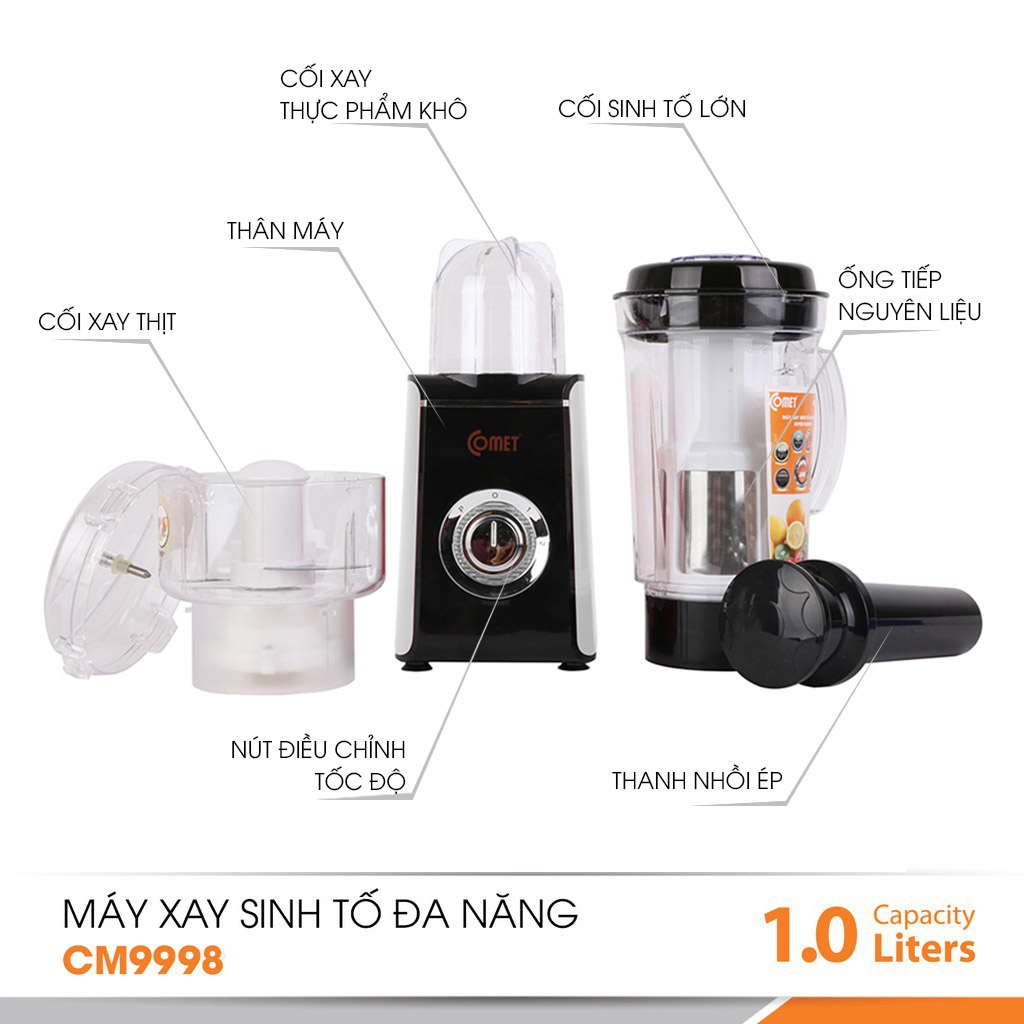 Máy xay sinh tố Comet CM9998 đa năng