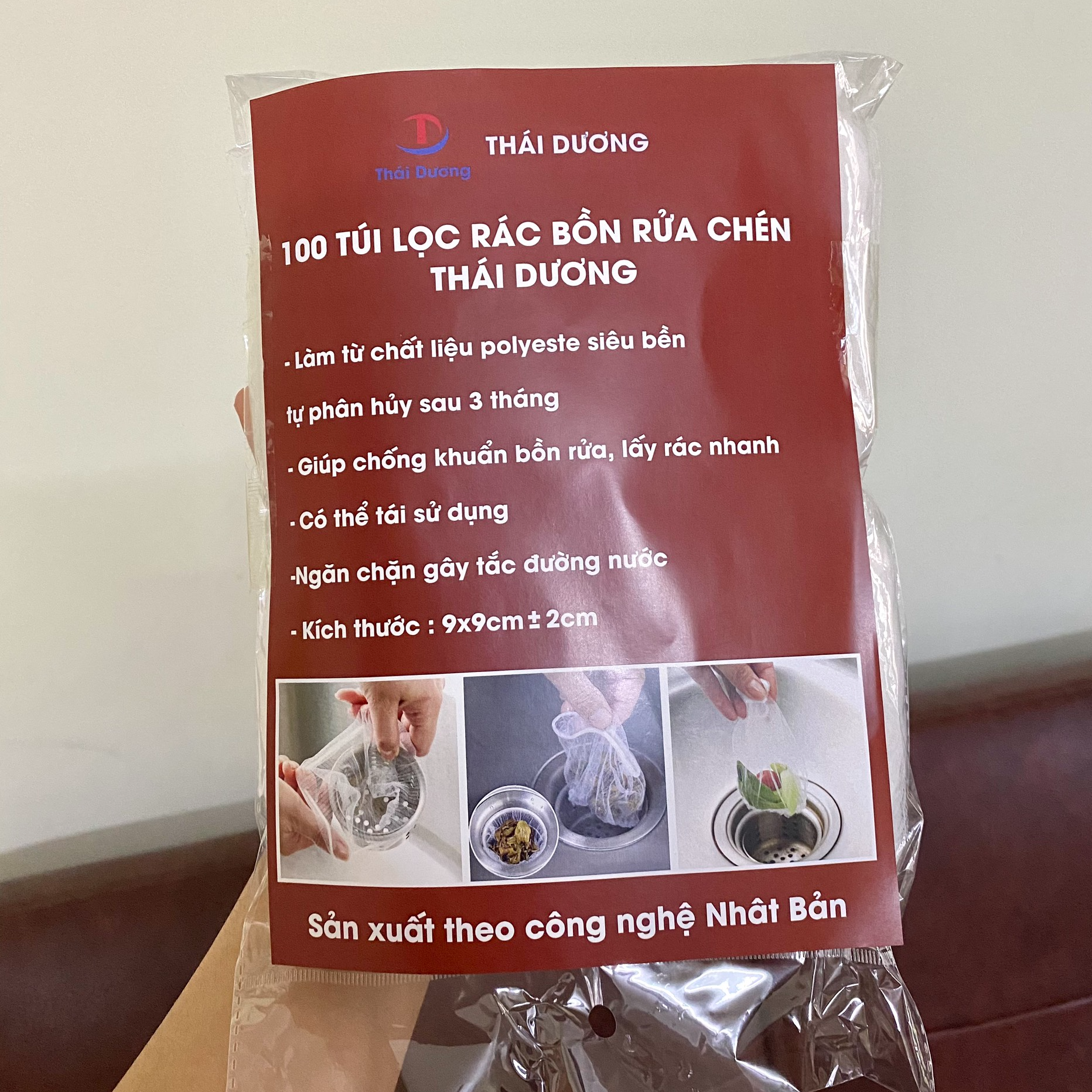 Combo 200 Túi Lọc Rác Thái Dương Siêu Tiện dụng cho Bồn rửa Chén bát - Hàng Việt Nam Chất Lượng Cao