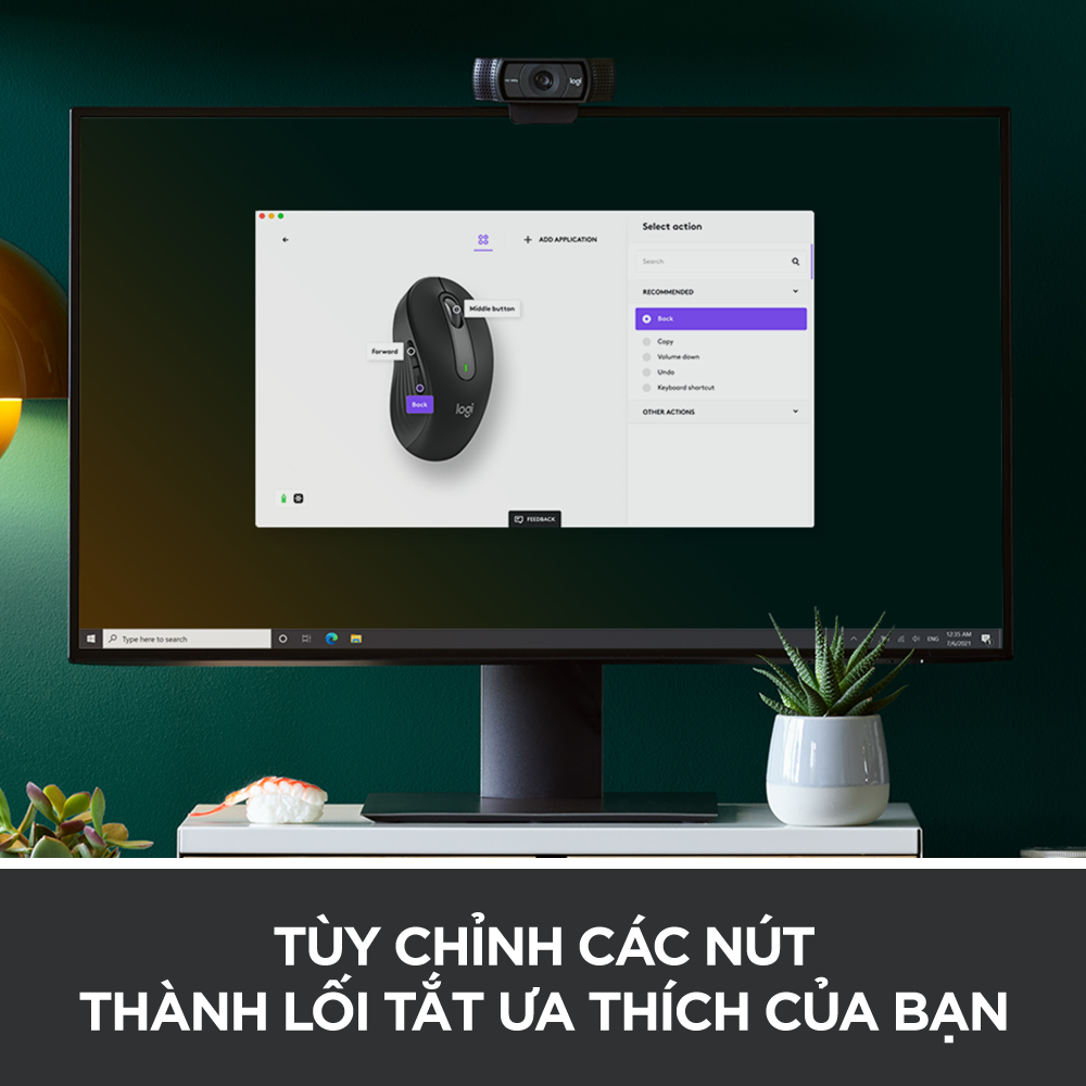 Chuột không dây bluetooth Logitech Signature M650 - Hàng chính hãng