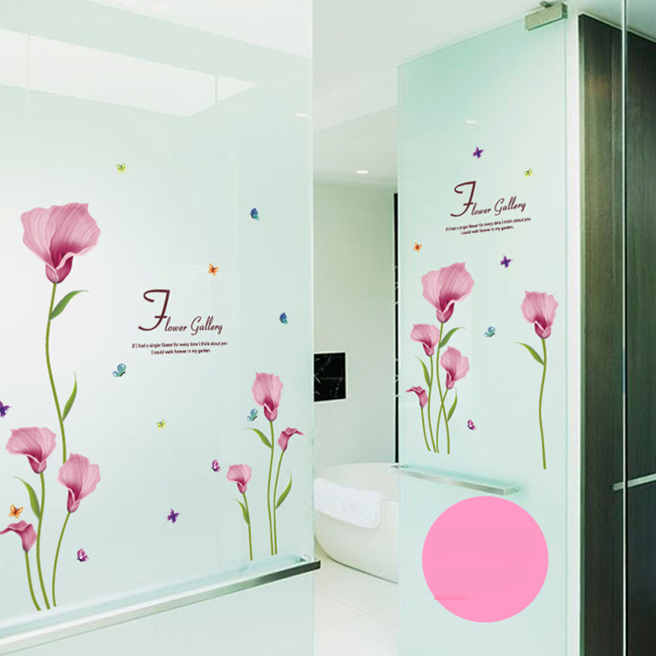 decal dán tường hoa đinh tử hương sk9120