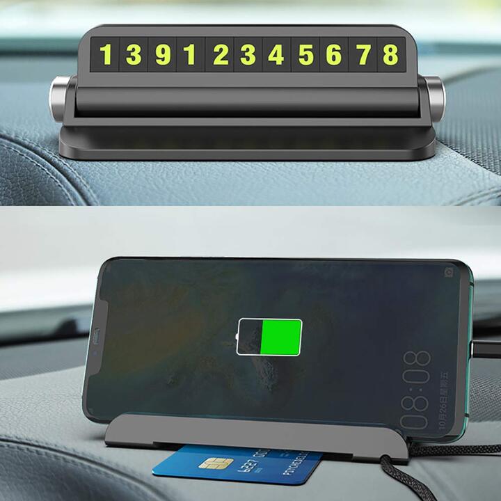 Bảng Số Điện Thoại, Kiêm Giá Đỡ Điện Thoại Trên Taplo Xe Hơi, Ô Tô BSDT-Z1