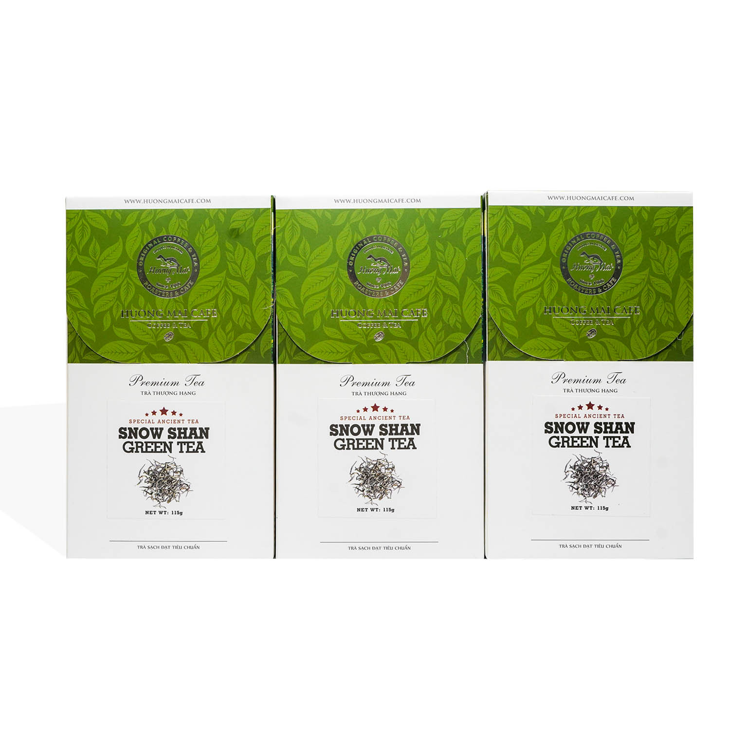 Trà San Tuyết Suối Giàng Thượng Hạng Hương Mai Cafe Premium Snow Shan Green Tea - 100% Lá Trà Non Tươi Sạch Trồng Trong Môi Trường Núi Cao 115g