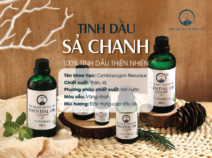 Tinh dầu cao cấp Sả Chanh PK 5ml