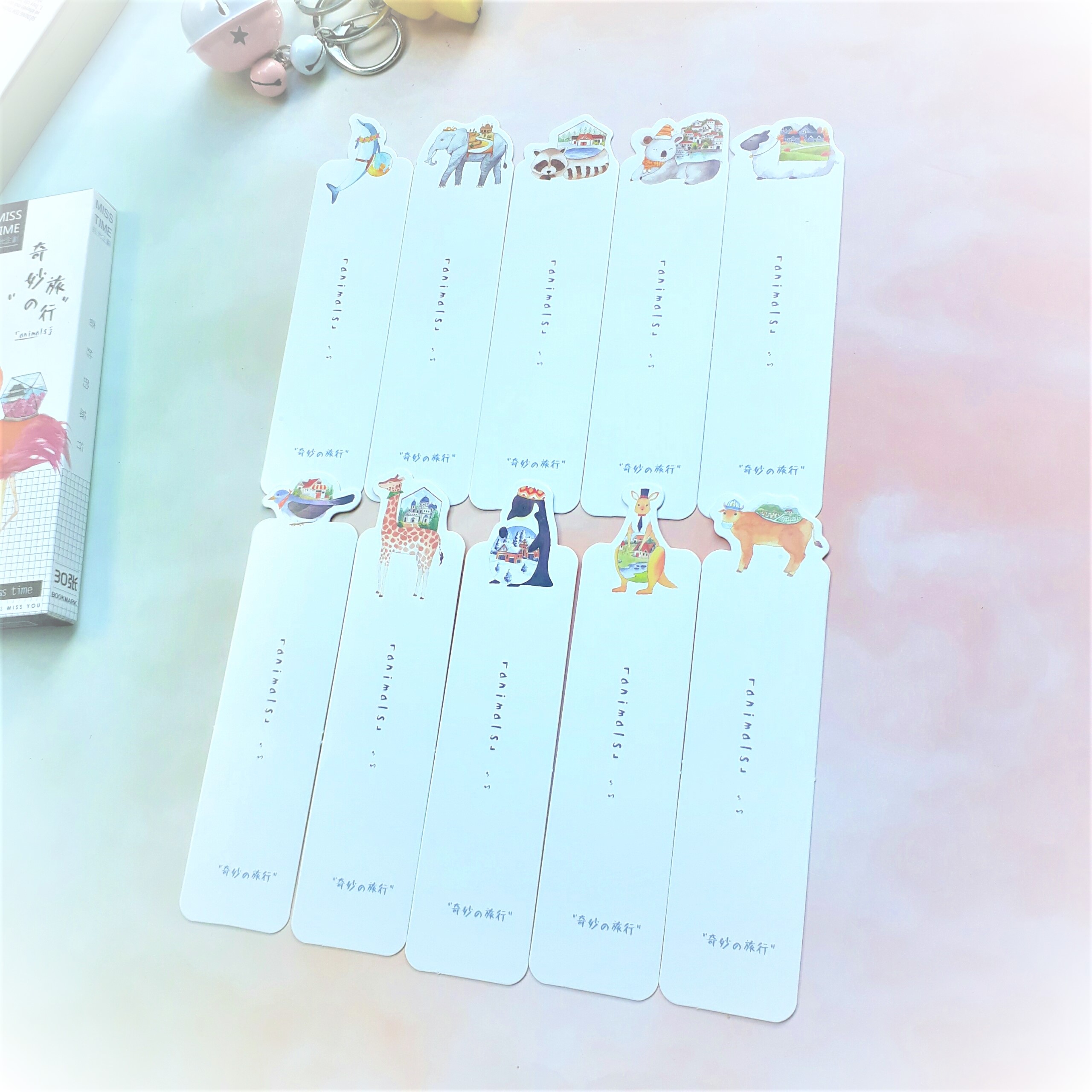 Bộ 30 Bookmark Đánh Dấu Sách Animals