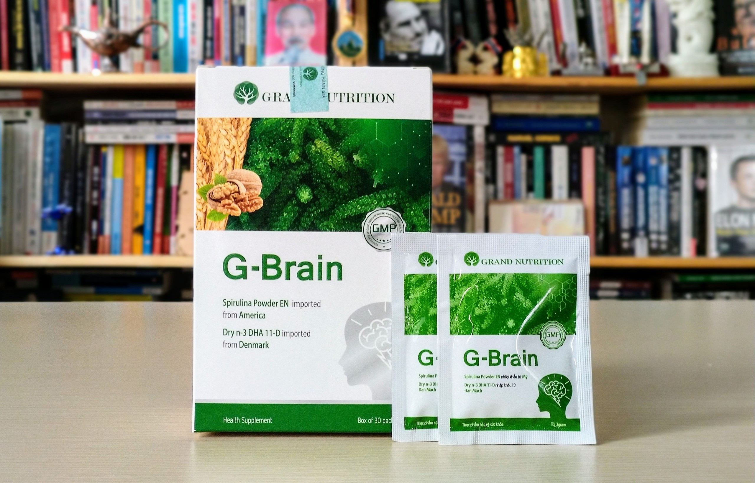 Combo 3 hộp Cốm sữa tảo non G-Brain  dành cho bé