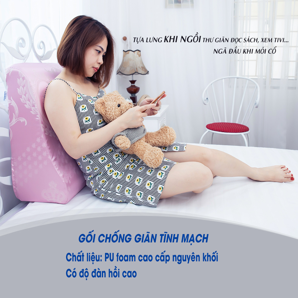 GỐI KÊ CHÂN YOROKOBI CHO NGƯỜI GIÃN TĨNH MẠCH, ĐI GIÀY CAO GÓT, NGƯỜI PHẢI ĐỨNG LÂU