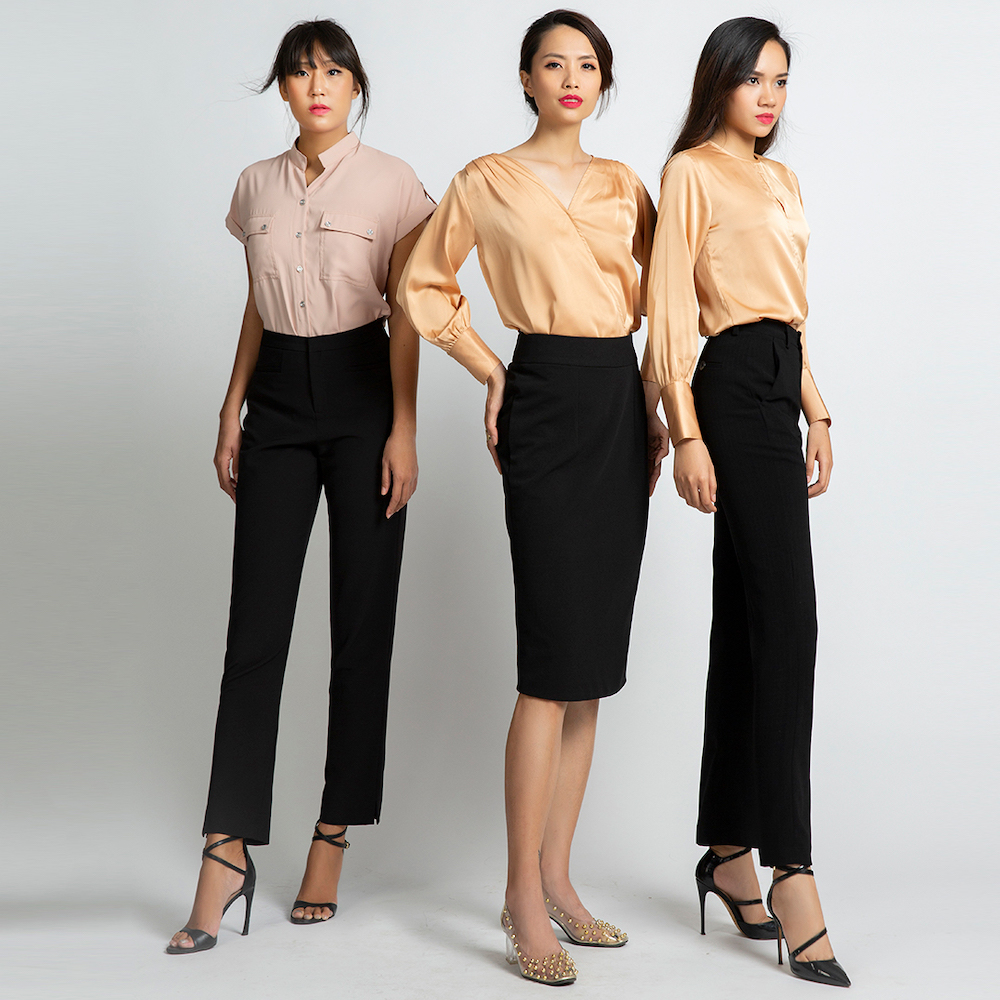 Áo Kiểu Nữ Áo Lụa Tay Dài Thời trang thiết kế Hity TOP103