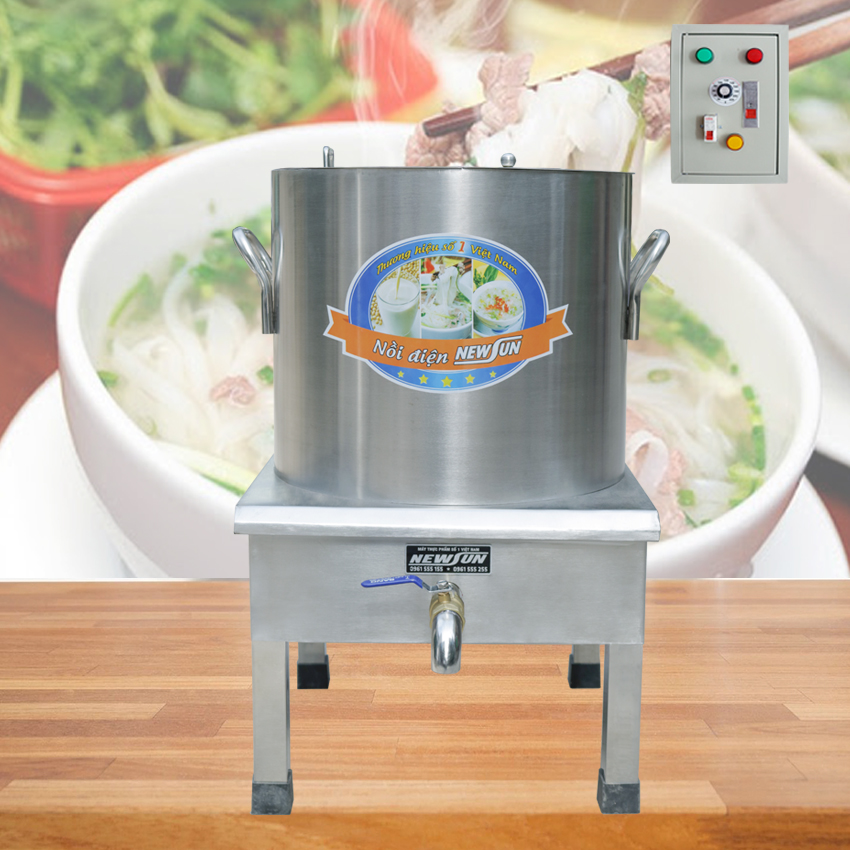 Nồi Nấu Phở Tủ Điện Rời NEWSUN 150L - Hàng chính hãng