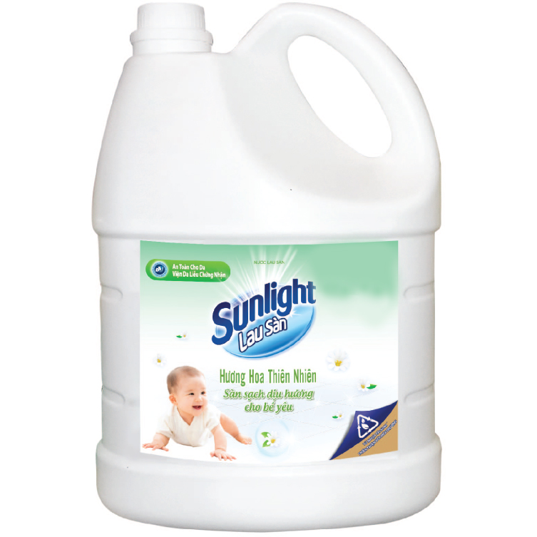 Nước Lau Sàn Sunlight Thiên Nhiên Chiết Xuất Tre & Lô Hội 3,6 Kg - Sạch Dịu Nhẹ - Mẹ An Tâm