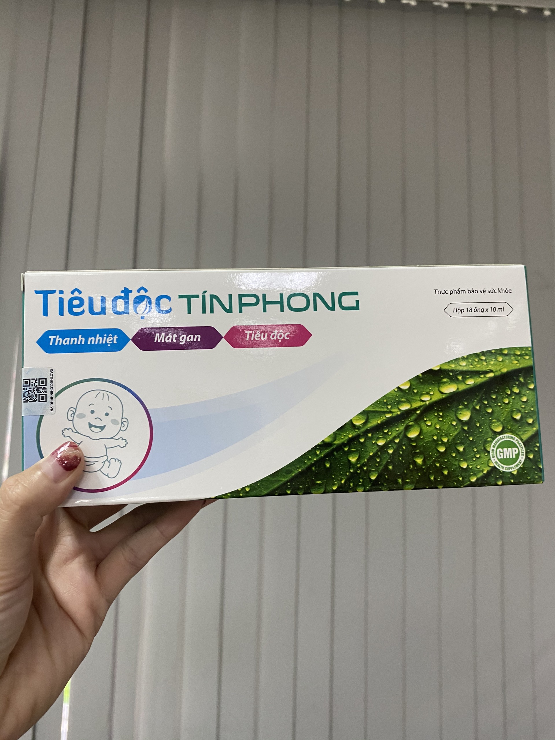 Ống Uống Tiêu Độc Tín Phong - Thanh nhiệt, mát gan, tiêu độc - Hộp 18 ống