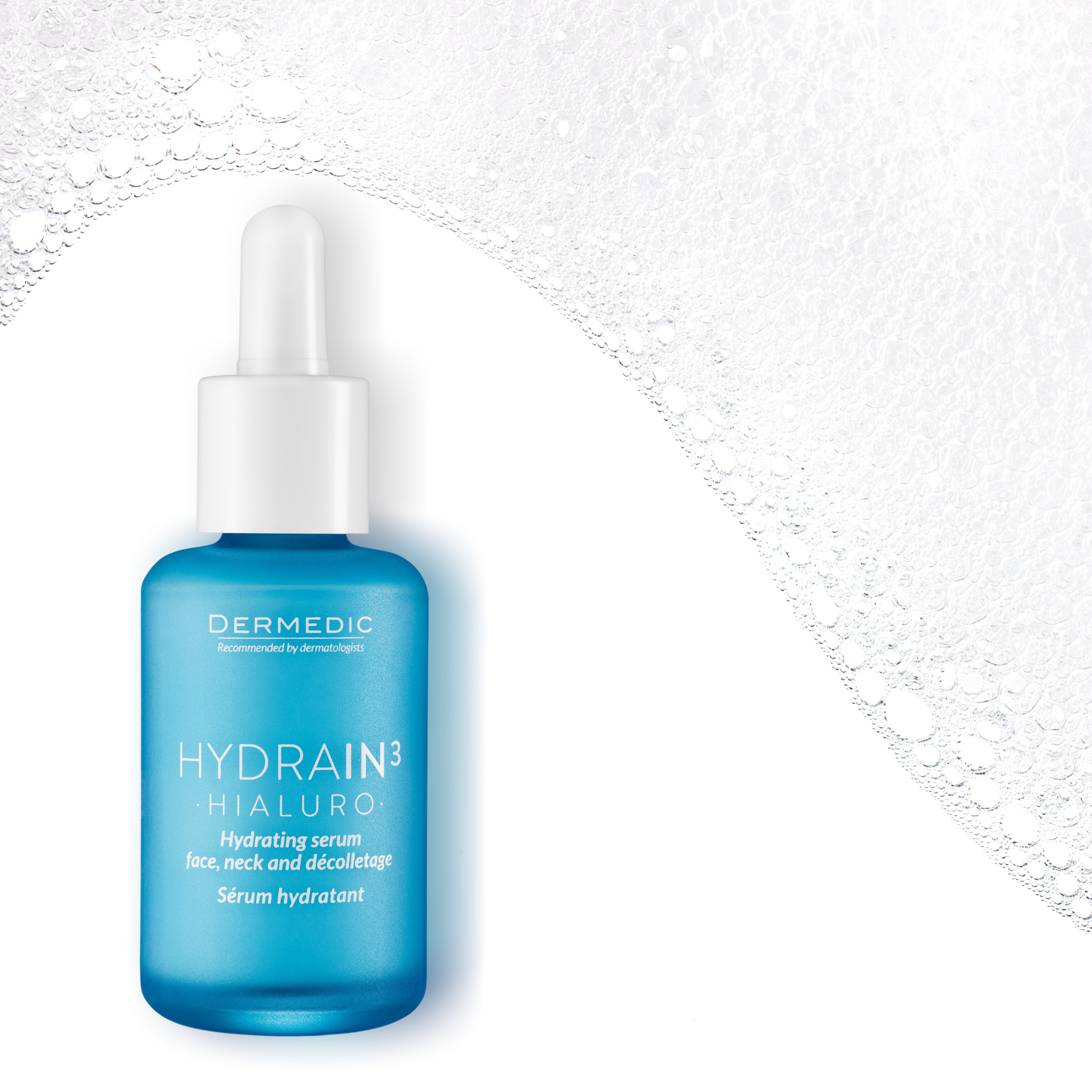 Serum Dermedic Hydrain3 cấp nước, cấp ẩm cho da khô Hydrain3 Hialuro Hydrating Serum For Face, Neck And Decolltage 30 ml